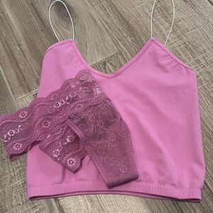 Intimately Free people XS/S tank and b. tempted size small thong. NEW with tags